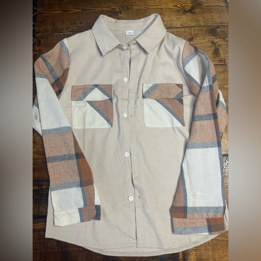 Boys flannel button down